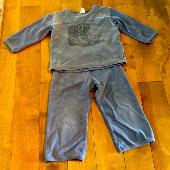 Petit Bateau Matching Pants and Shirt - Size 4 Years - Picture 1 of 5